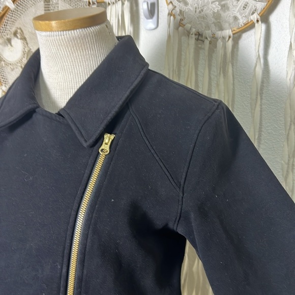 Lululemon Fleece Black Moto Jacket Small - Picture 5 of 11